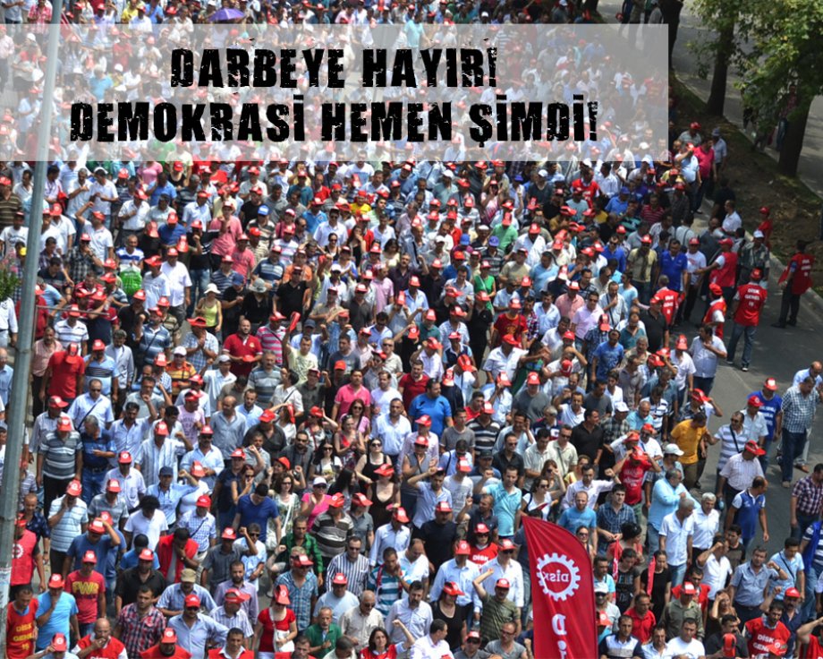 İstanbul'dan sonra İzmir'den haykırıyoruz: Darbeye hayır demokrasi hemen şimdi!