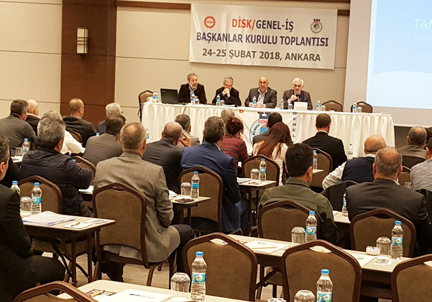  DİSK/Genel-İş Başkanlar Kurulu Toplantısı Ankara’da Gerçekleştirildi