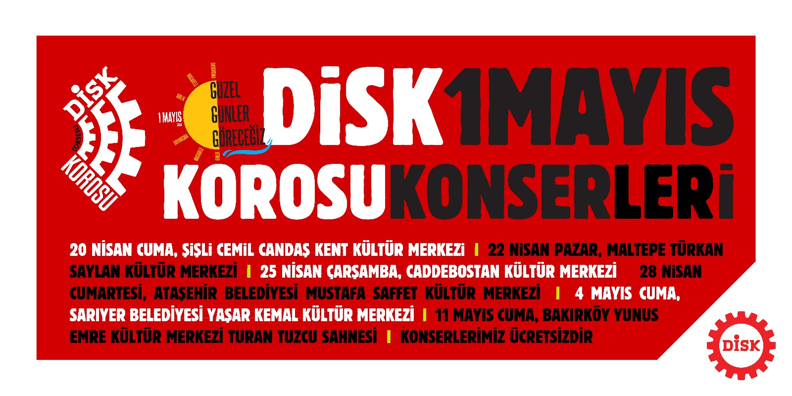 DİSK Çoksesli Korosu Konserleri İstanbul'da Başladı