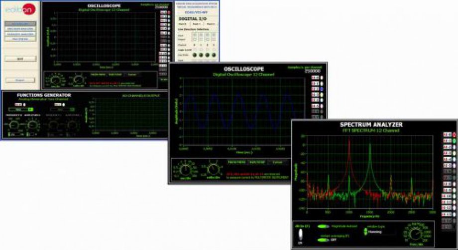 EDAS/VIS-WF EDIBON Data Acquisition System / Virtual Instrumentation System with WI-FI communication