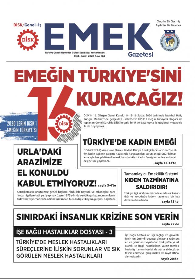 EMEK Gazetesi 164. Sayısı