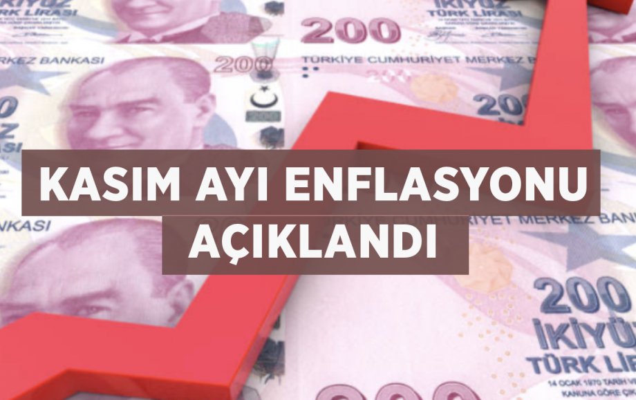 Kasım Ayı Enflasyonu Açıklandı!