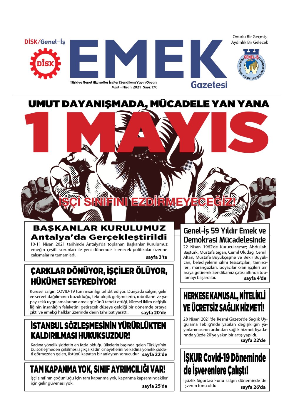 EMEK Gazetesi'nin 170. Sayısı Çıktı