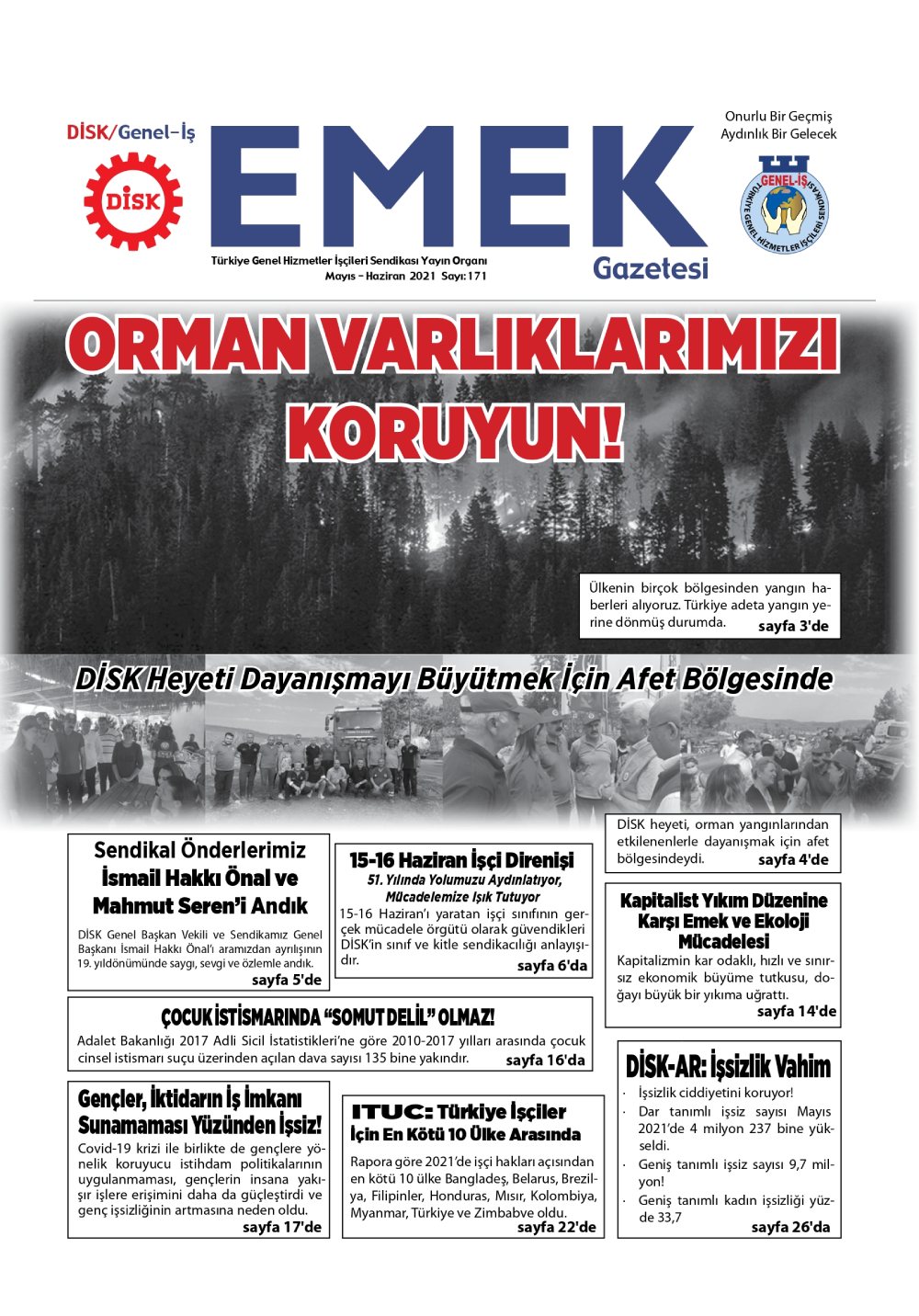 EMEK Gazetesi'nin 171. Sayısı Çıktı