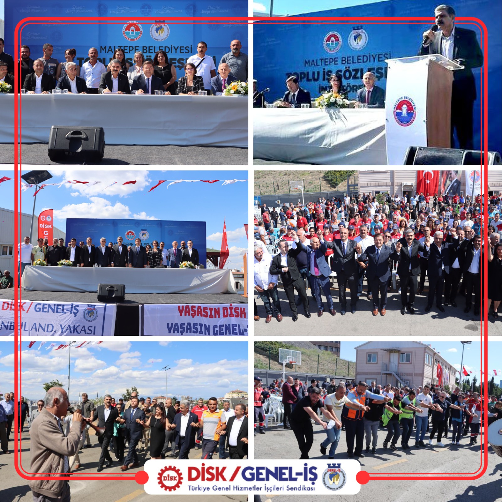 İstanbul Maltepe Belediyesi ile Toplu İş Sözleşmesi Töreni