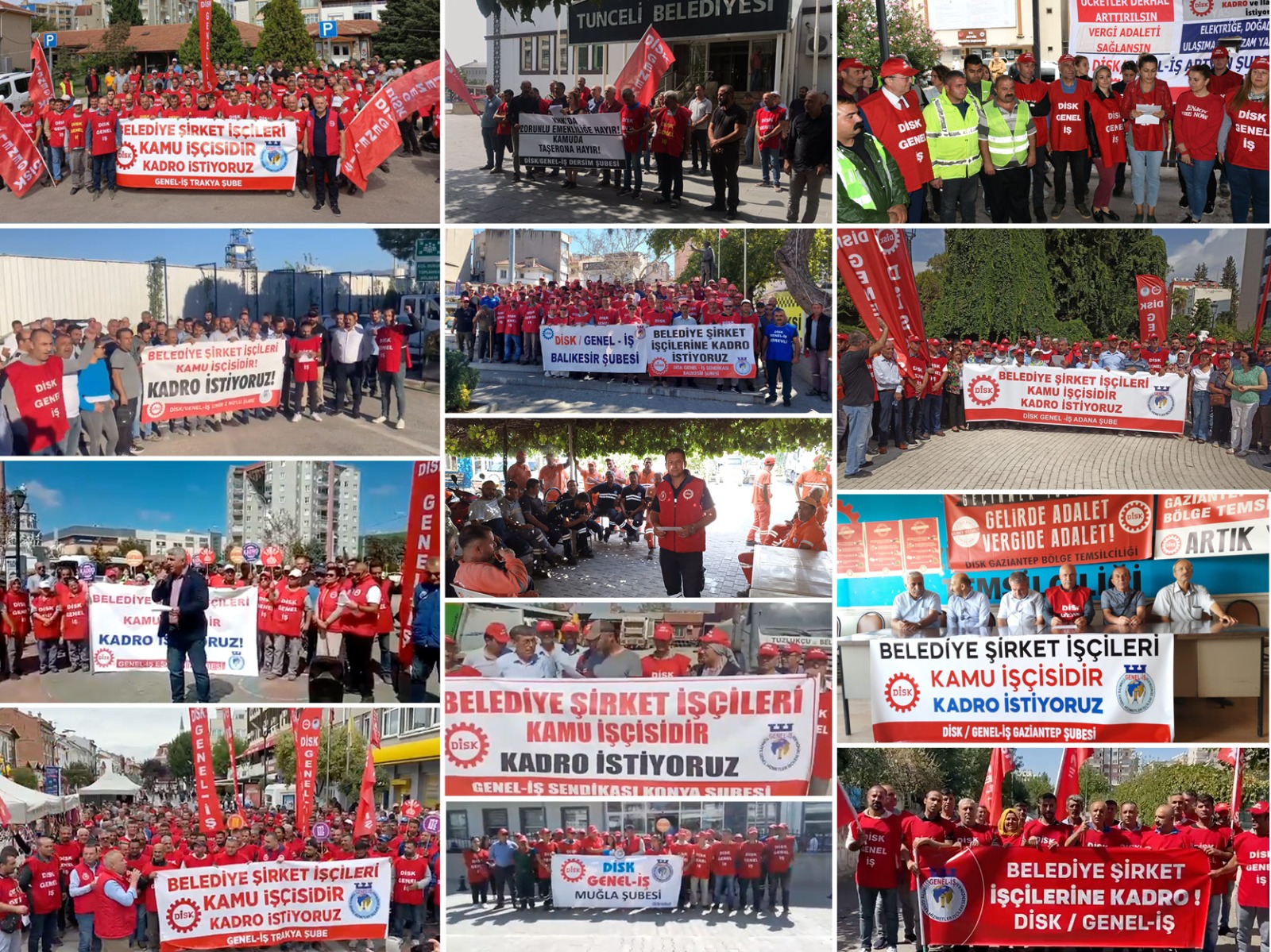 “Belediye Şirket İşçilerine Kadro” Kampanyamız