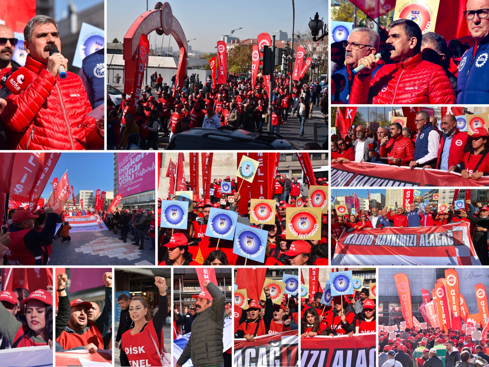 Ankara Ulus Meydanı'ndan Belediye Şirket İşçilerinin Kadro Hakkını Haykırdık 