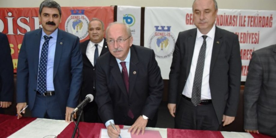 Tekirdağ Büyükşehir Belediyesi ile Toplu Sözleşme İmzaladık